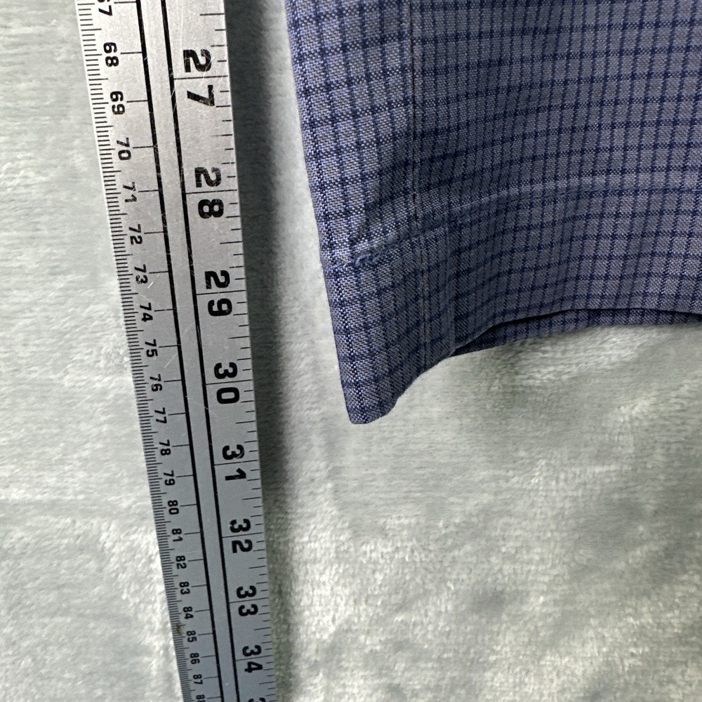 Brooks Brothers Advantage Chino Clark Pants Men's 34x30 Blue Check Stretch - Picture 5 of 11